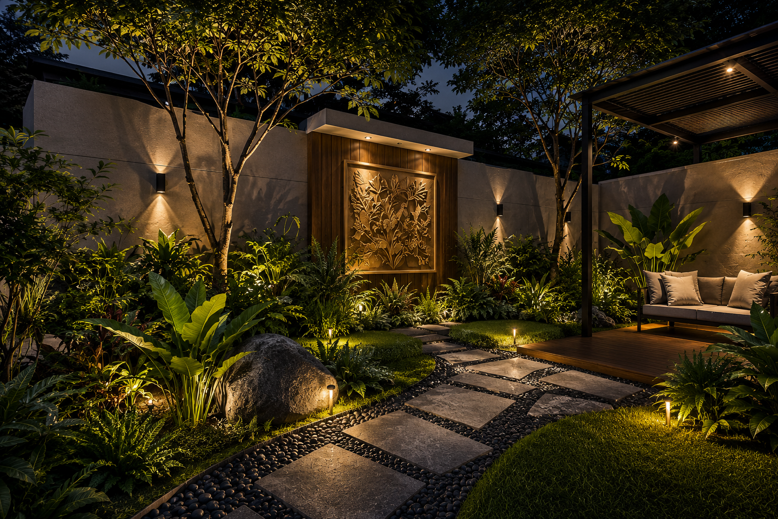 Visual desain taman Evalita Printing